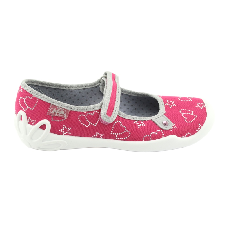 Scarpe per bambini Befado 114Y310 rosa d'argento grigio