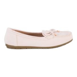 Super Me Mocassini in pelle scamosciata beige