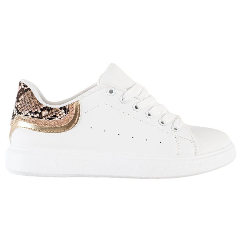 SHELOVET Comode scarpe da ginnastica bianche bianca