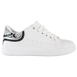 SHELOVET Comode scarpe da ginnastica bianche bianca