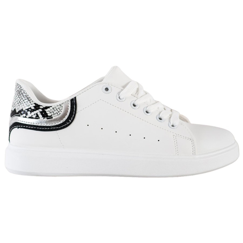 SHELOVET Comode scarpe da ginnastica bianche bianca