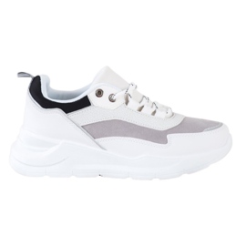 SHELOVET Sneakers allacciate alla moda bianco