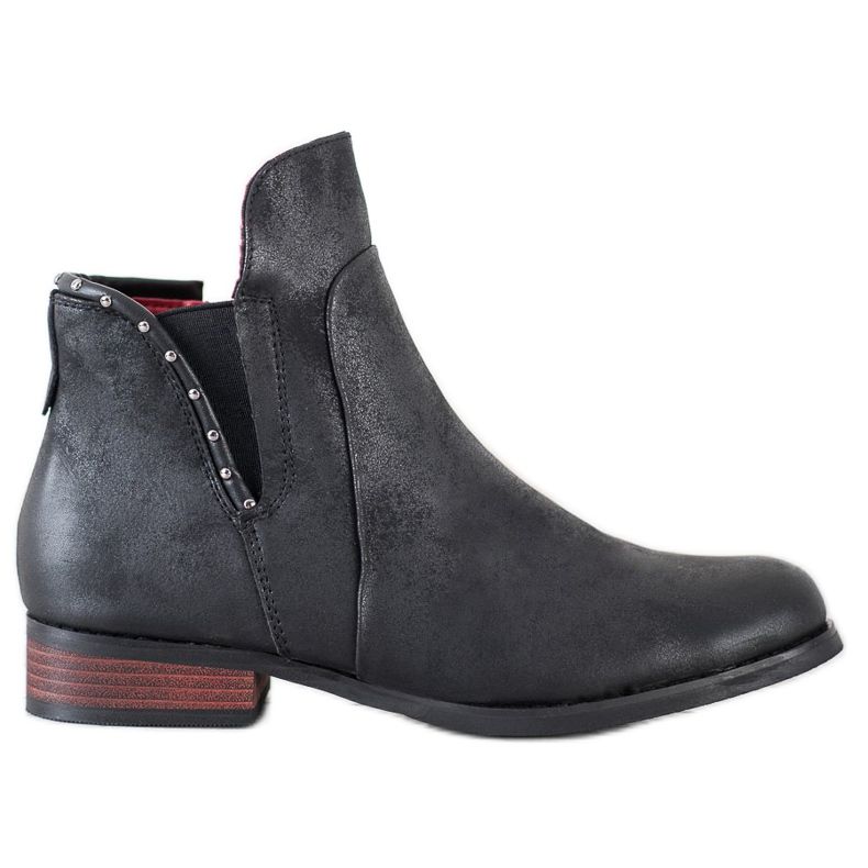 Goodin Stivali alla moda con cerniera nero