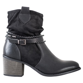 Goodin Cowgirl con strisce decorative nero