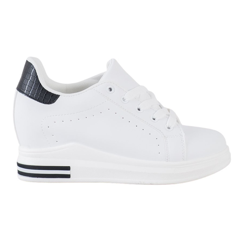 SHELOVET Scarpe sportive su una zeppa bianca