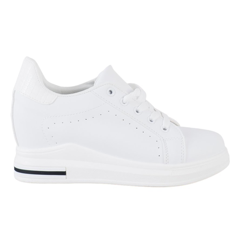 SHELOVET Scarpe sportive su una zeppa bianca
