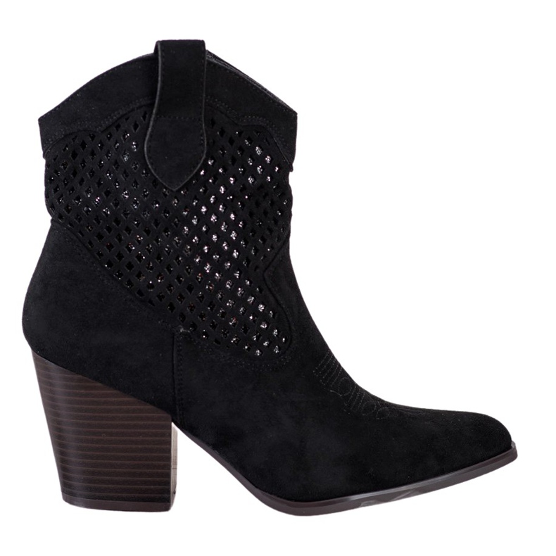 Erynn Cowgirl nere traforate nero