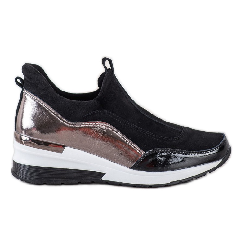 VINCEZA Scarpe Slip-On in Pelle nero