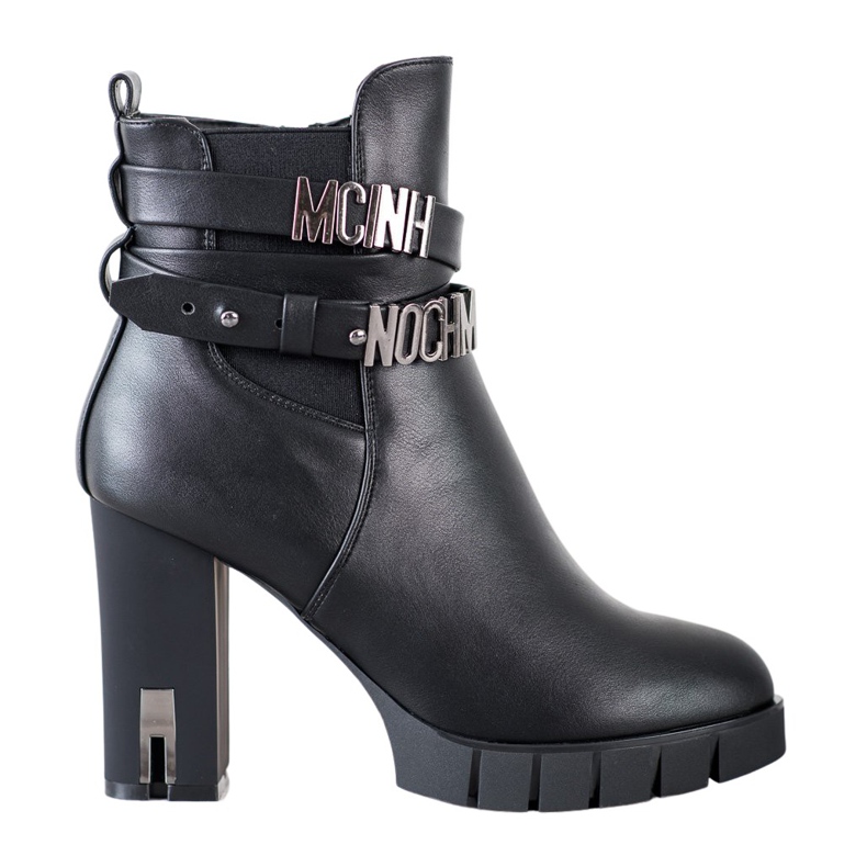 Stivali alla moda sul post VINCEZA nero