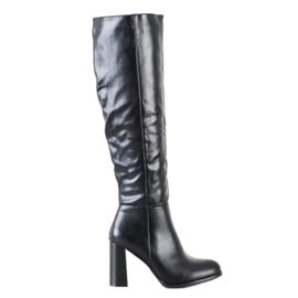 Goodin Stivali Classici Con Ecopelle nero