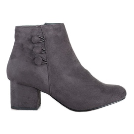 Goodin Stivaletti Scamosciati Con Bottoni grigio