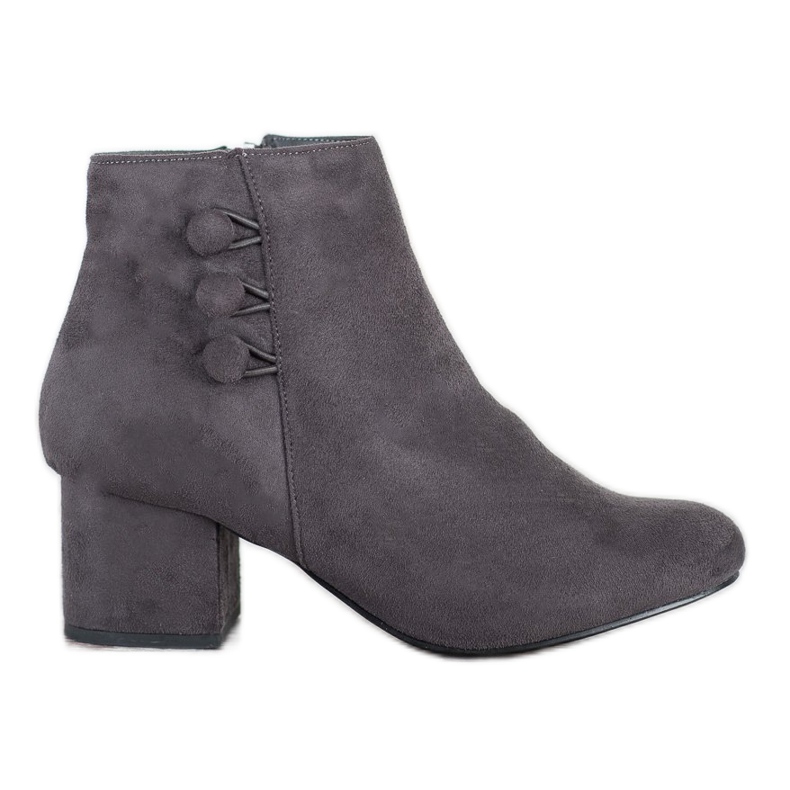 Goodin Stivaletti Scamosciati Con Bottoni grigio