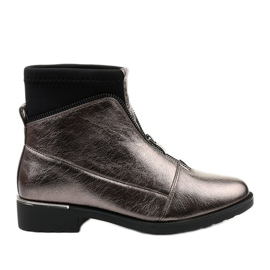 Stivali da donna grigi con lettere Tyrell grigio