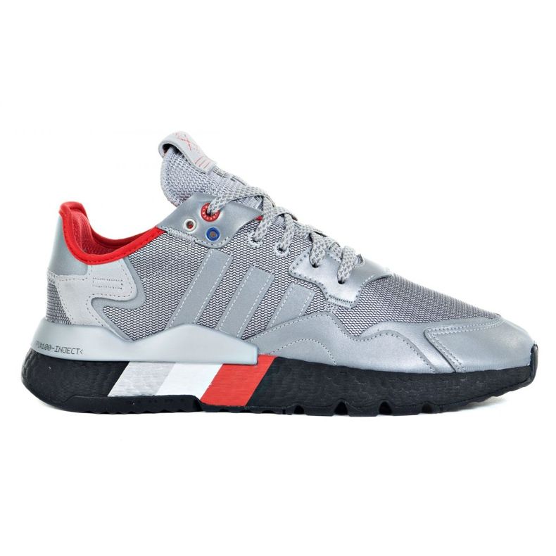 Scarpe Adidas Nite Jogger M FV3787 d'argento grigio