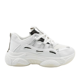 Sneakers sportive bianche più lunghe bianco