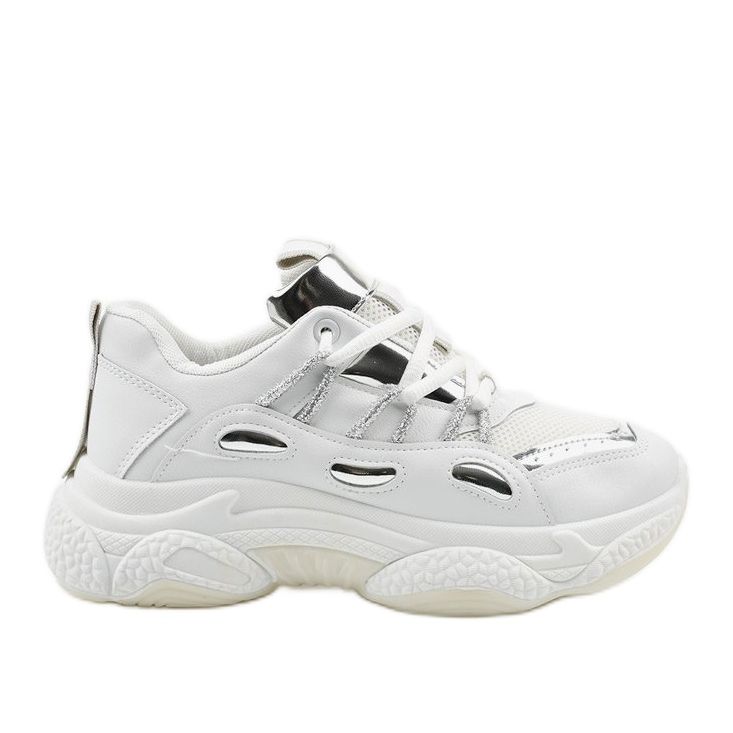 Sneakers sportive bianche più lunghe bianca