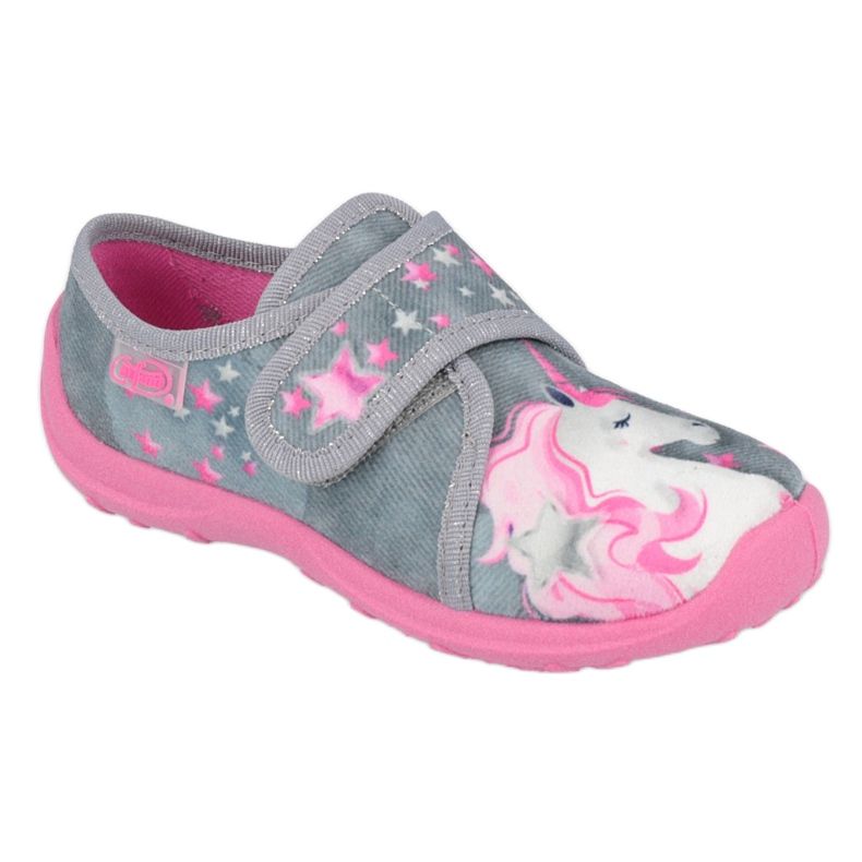Scarpe per bambini Befado 560X117 rosa d'argento grigio