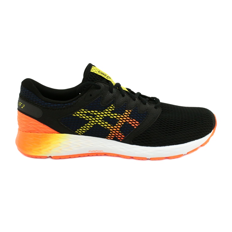 Scarpe da corsa Asics RoadHawk Ff 2 M 1011A136-005 nero blu navy arancia giallo