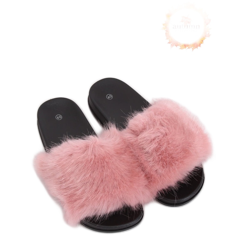 Pantofole rosa con pelliccia CK107P Pink