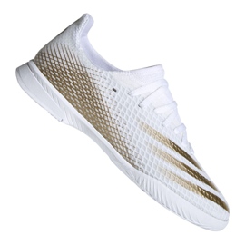 Scarpe da calcio Adidas X Ghosted.3 In Jr EG8225 grigio/argento, bianco, oro bianco