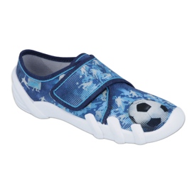 Scarpe per bambini Befado 273Y230 bianca nero blu