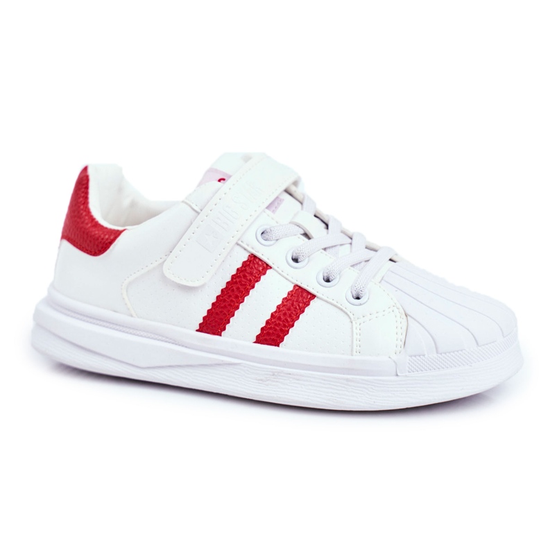 Big Star sportivo per bambini con velcro bianco GG374020 bianca rosso