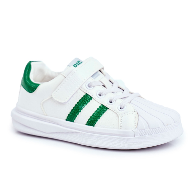 Sport per bambini Big Star con velcro bianco GG374019 bianca verde