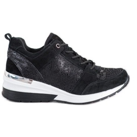 Filippo Sneakers in pelle nera nero