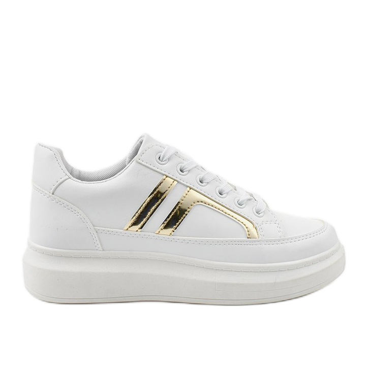 Le prime sneakers bianche bianca d'oro