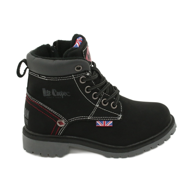 Trapper per bambini legati a una cerniera di Lee Cooper nera nero
