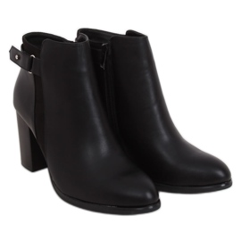 Stivali neri classici con tacco alto 688-A23 Black nero