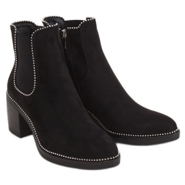 Stivaletti Chelsea neri, neri 15672 Nero