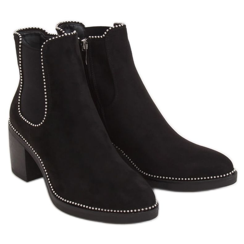 Stivaletti Chelsea neri, neri 15672 Nero