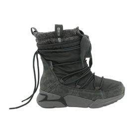 Stivali da neve Big Star Sport su pelliccia grigio