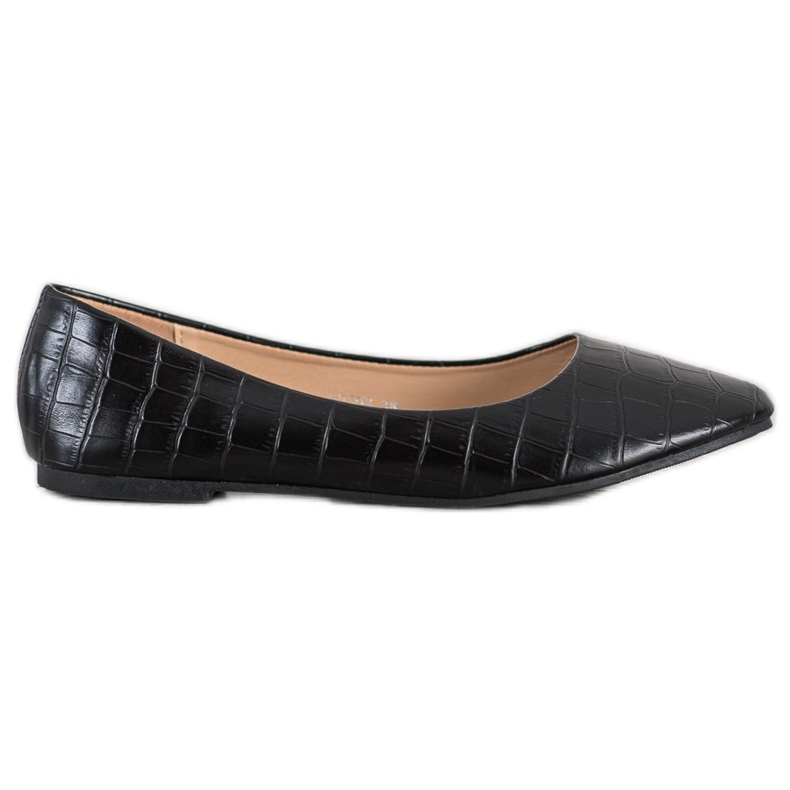 Weide Ballerina In Spitz nero