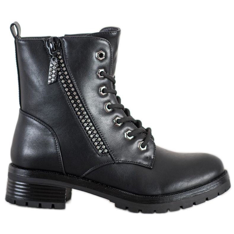 SHELOVET Lavoratori Con Cubic Zirconia nero