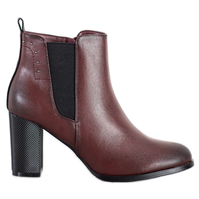 SHELOVET Stivali Con Tacco Decorativo marrone