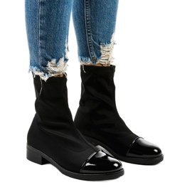 NC780 stivali slip-on piatti neri nero