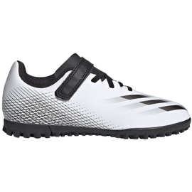 Scarpe da calcio Adidas X GHOSTED.4 H&amp;L Tf Jr FW9573 multicolore bianca