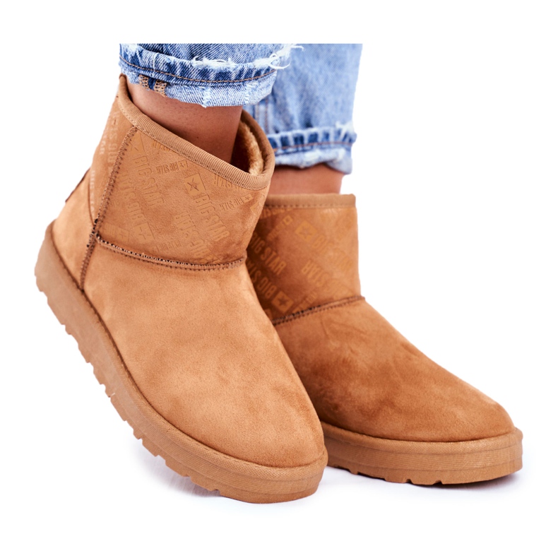Stivali da neve caldi marroni da donna Big Star GG274559 marrone