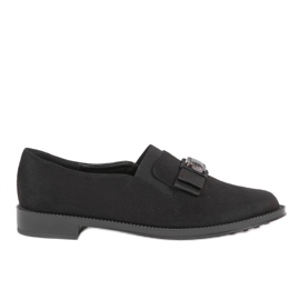 Scarpe slip-on nere con nastro 236-1 nero