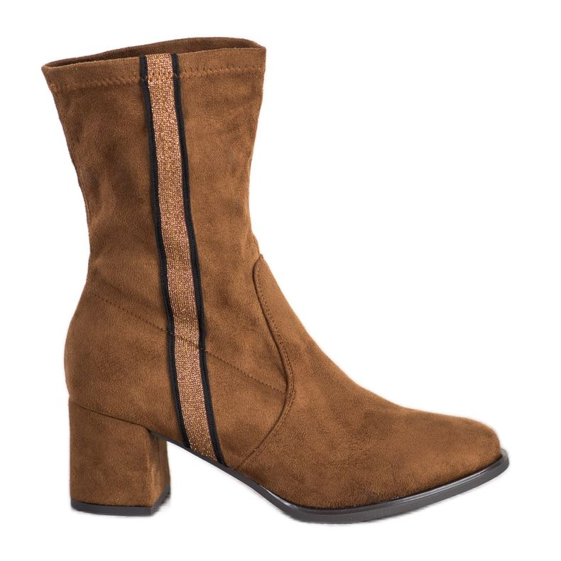 Goodin Stivali slip on alla moda marrone