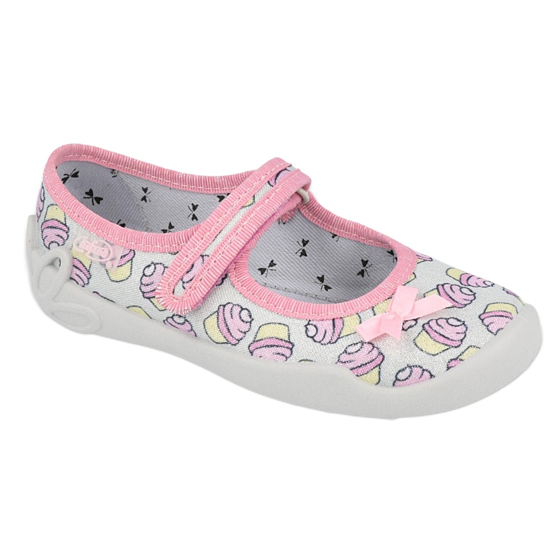 Scarpe per bambini Befado 114X390 rosa d'argento grigio giallo