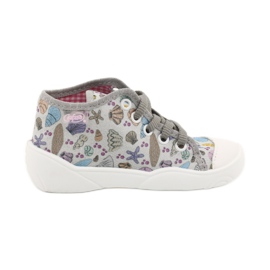 Scarpe per bambini Befado 218P061 argento grigio multicolore