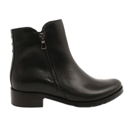 Arka Stivali neri in pelle da donna per una cerniera 2881 nero