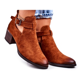 Vinceza Stivali Da Donna Con Tacco Alto Con Intagli Camel Sicily marrone