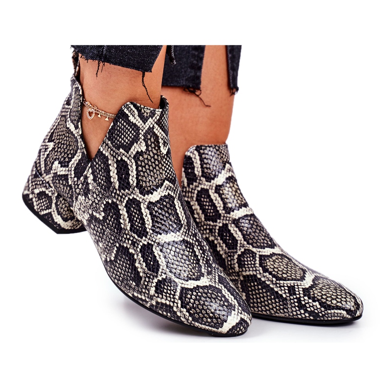 PV3 Stivali Donna Con Intagli, Pelle Visconi 2625804 grigio