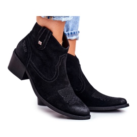 Stivali Donna Con Tacco Pelle Big Star Nero GG274329
