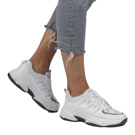 Scarpe sportive bianche alla moda BH-001 bianco
