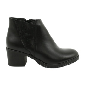 Gregors Stivali di pelle corta femminile 881 Nero